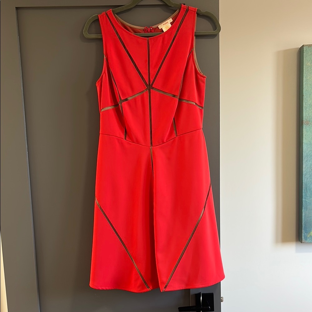 Esley Collection Red Sheath Mini Dress